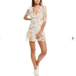 LoveShackFancy Arlo Dress floral Silk Mini dress